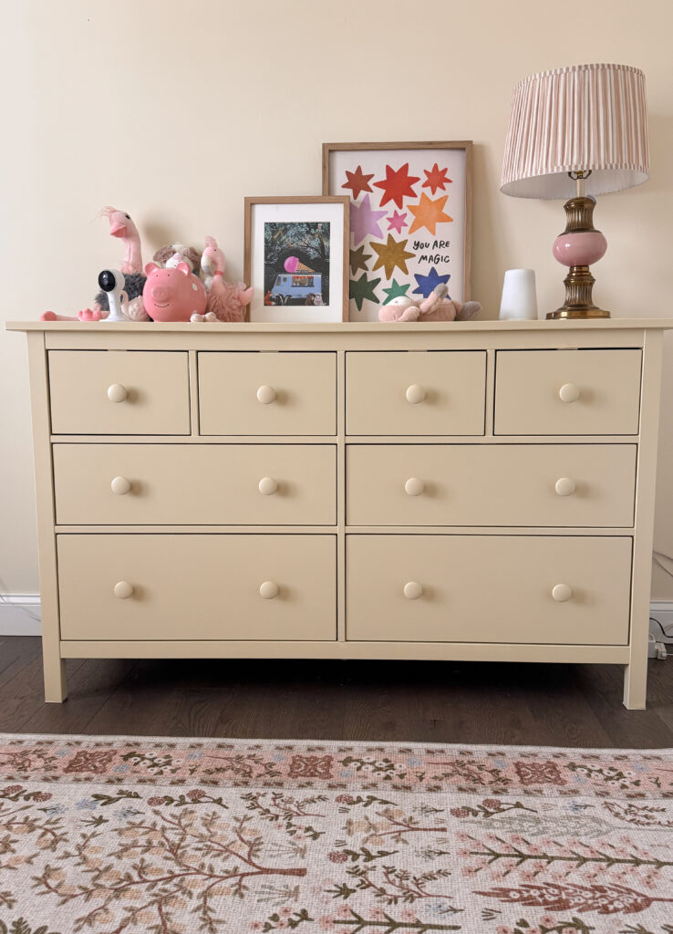 dresser in girls room