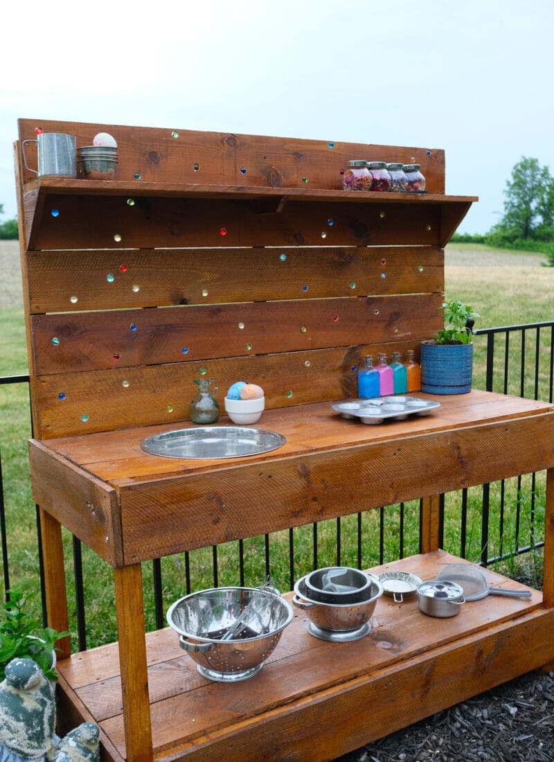 DIY mud kitchen